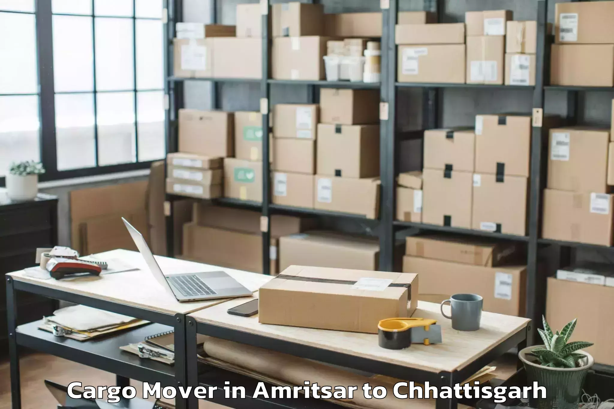 Hassle-Free Amritsar to Raigarh Cargo Mover